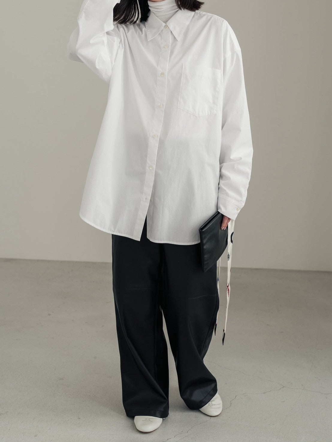 digne over shirt  pure blueディニュ オーバーシャツ over shirt – digne.online