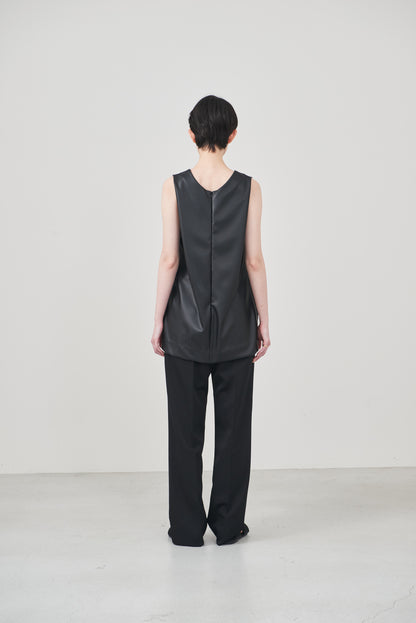 【pre order】leather tops/black