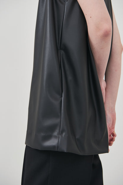 【pre order】leather tops/black