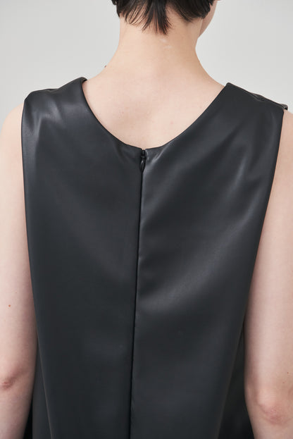 【pre order】leather tops/black