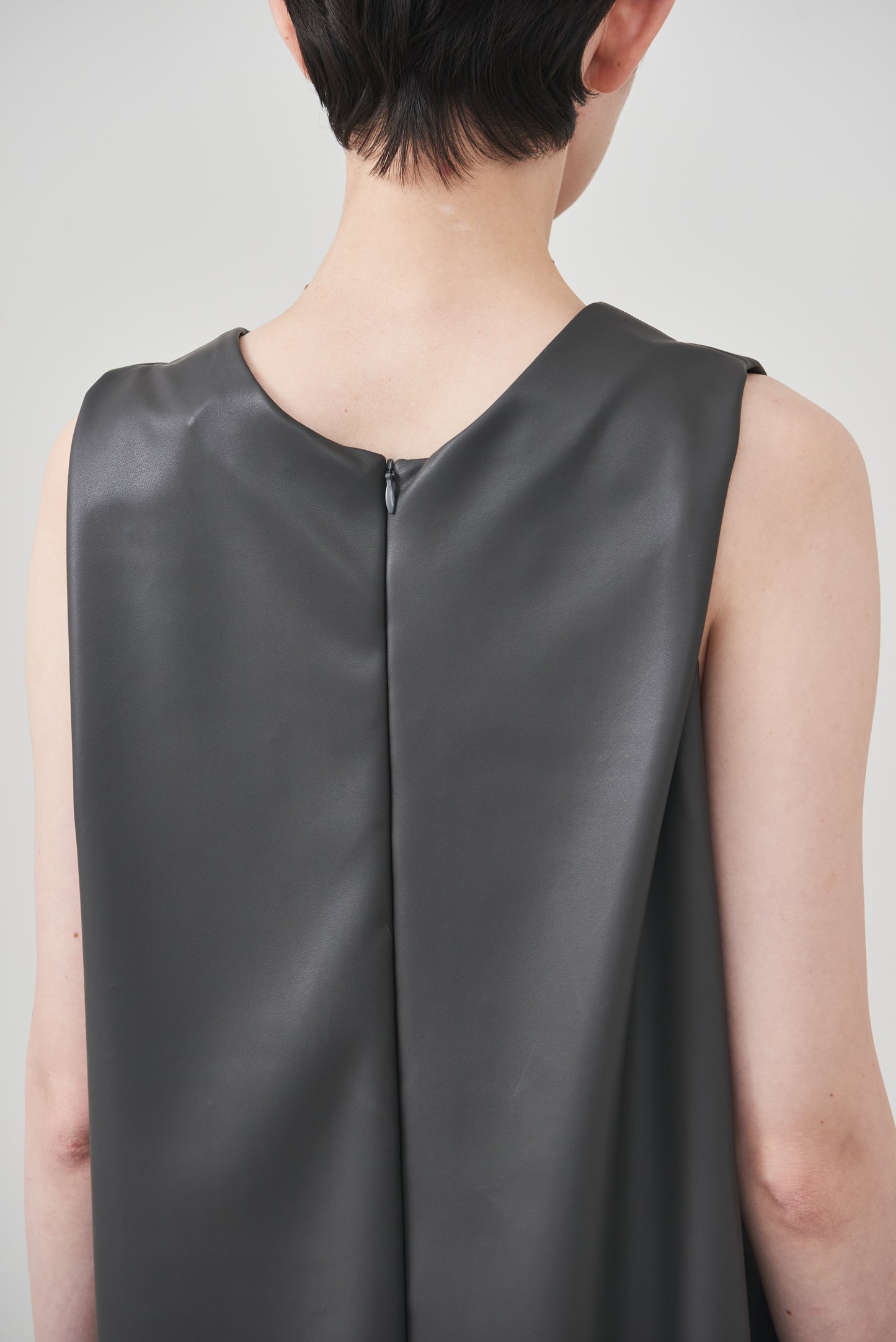 【pre order】leather tops/gray